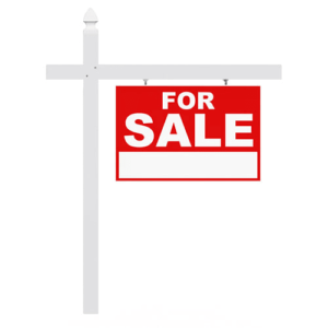 White Vinyl Signpost (2Pk)